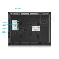 Home-Locking complete deur videofoon 4 draads 9".DT-2207
